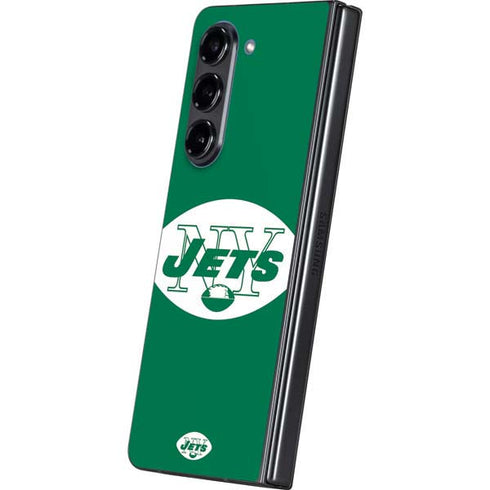 NFL New York Jets Retro Logo Galaxy Z Fold5 5G Skin