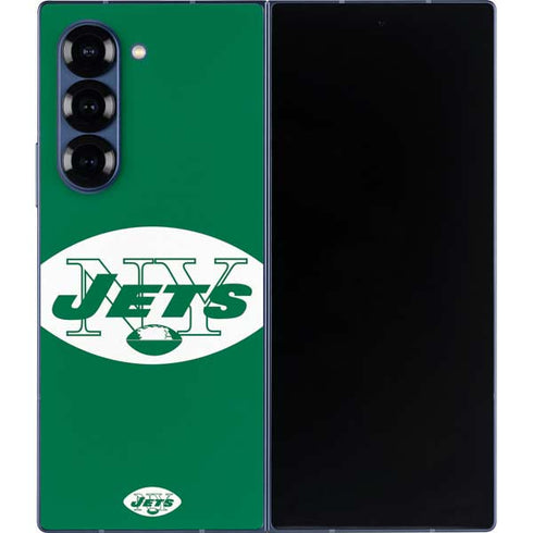 NFL New York Jets Retro Logo Galaxy Z Fold6 Skin