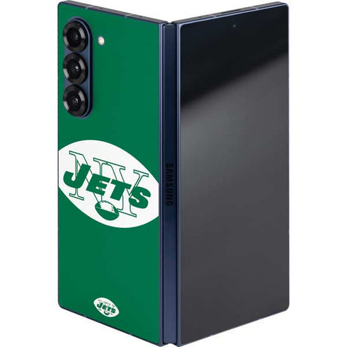 NFL New York Jets Retro Logo Galaxy Z Fold6 Skin