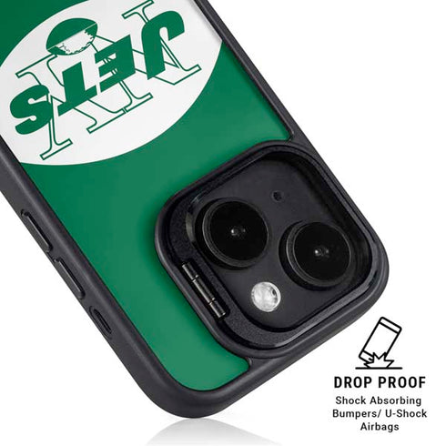 NFL New York Jets Retro Logo iPhone 13 Kickstand Case