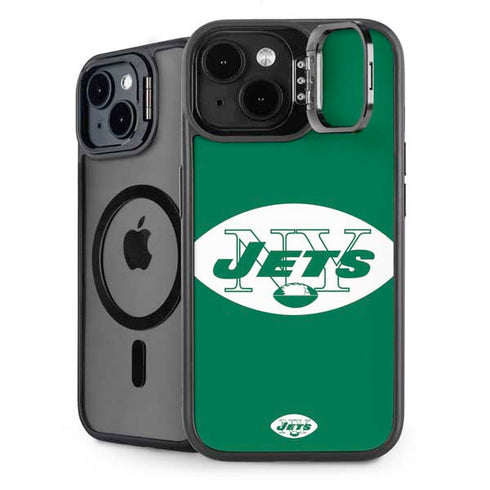NFL New York Jets Retro Logo iPhone 14 Plus Kickstand Case
