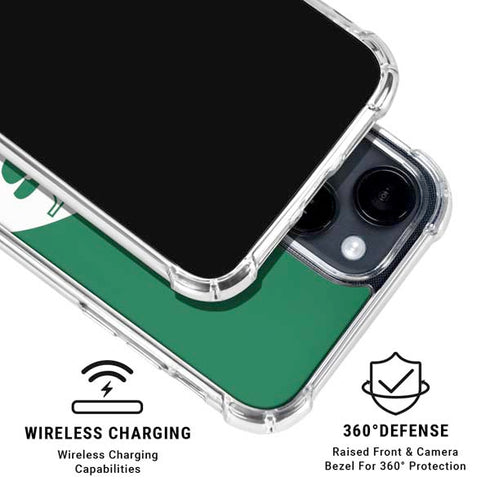 NFL New York Jets Retro Logo iPhone 15 Clear Case