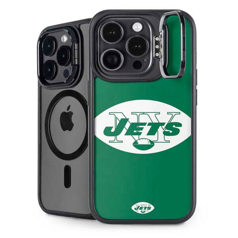 NFL New York Jets Retro Logo iPhone 15 Pro Max Kickstand Case