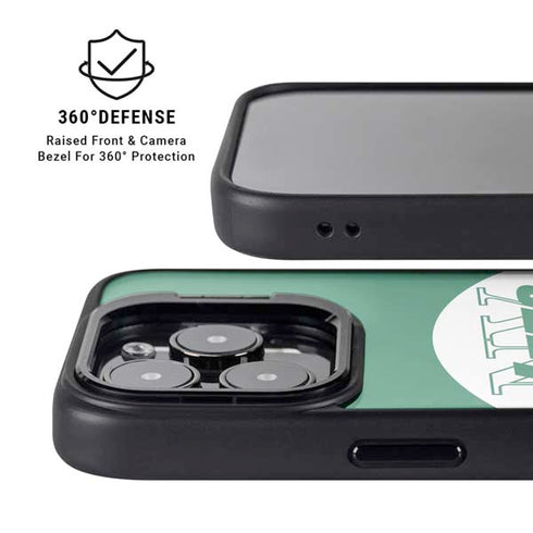 NFL New York Jets Retro Logo iPhone 15 Pro Max Kickstand Case