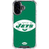 NFL New York Jets Retro Logo iPhone 16 Plus Clear Case