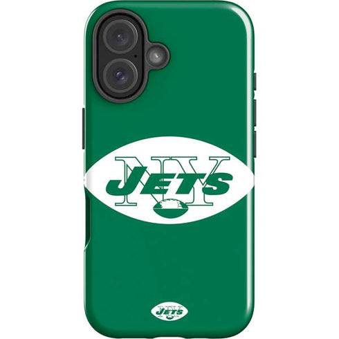 NFL New York Jets Retro Logo iPhone 16 Plus Impact Case