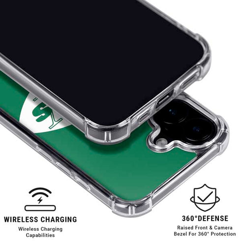 NFL New York Jets Retro Logo iPhone 16 Plus MagSafe Case