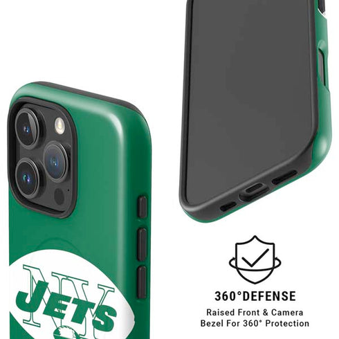 NFL New York Jets Retro Logo iPhone 16 Pro Magsafe Impact Case