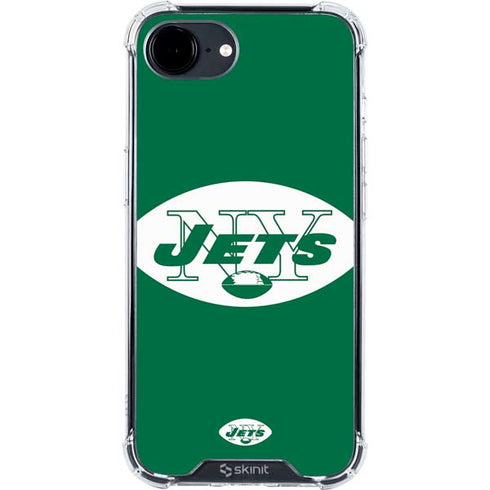 NFL New York Jets Retro Logo iPhone 16e Clear Case