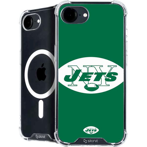 NFL New York Jets Retro Logo iPhone 16e MagSafe Case