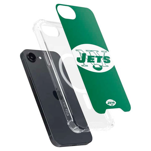 NFL New York Jets Retro Logo iPhone 16e MagSafe Case