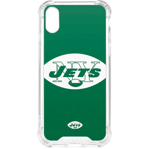 NFL New York Jets Retro Logo iPhone XS Clear Case