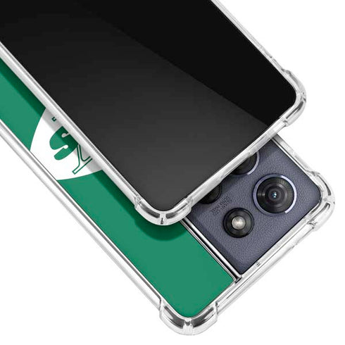 NFL New York Jets Retro Logo Moto G 5G (2025) Clear Case