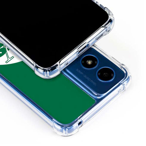 NFL New York Jets Retro Logo Moto G 5G (2024) Clear Case