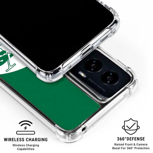 NFL New York Jets Retro Logo Moto G Power 5G (2024) Clear Case