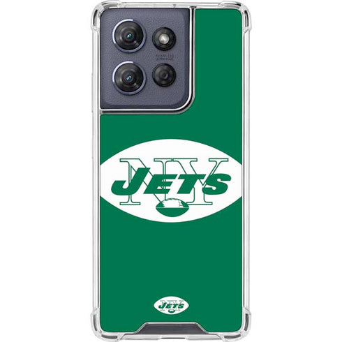 NFL New York Jets Retro Logo Moto G Stylus 5G (2025) Clear Case