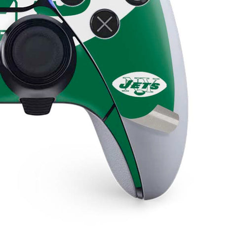 NFL New York Jets Retro Logo PS5 DualSense Edge Pro Controller Skin