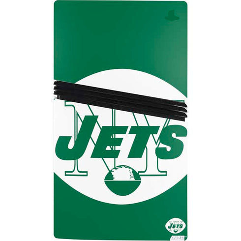 NFL New York Jets Retro Logo PS5 Pro Console Skin