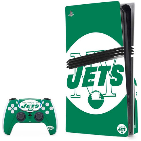 NFL New York Jets Retro Logo PlayStation PS5 Skins