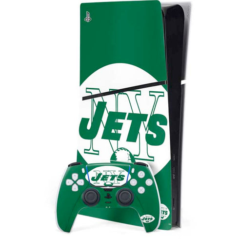 NFL New York Jets Retro Logo PlayStation PS5 Skins