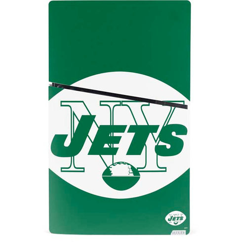 NFL New York Jets Retro Logo PS5 Slim Digital Edition Console Skin