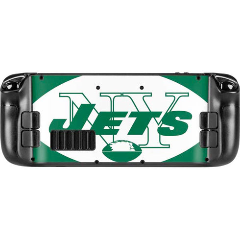NFL New York Jets Retro Logo Steam Deck Handheld Gaming Computer OLED Skin