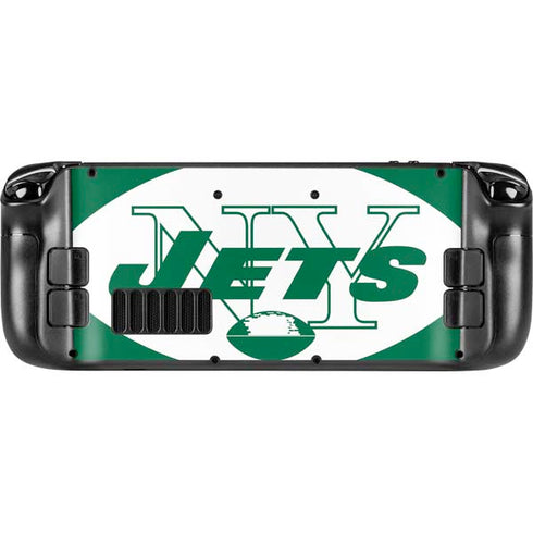 NFL New York Jets Retro Logo Steam Deck Handheld Gaming Computer Skin