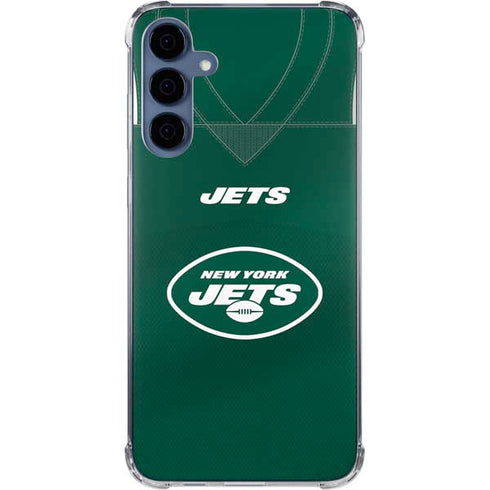 NFL New York Jets Team Jersey Galaxy A35 5G Clear Case