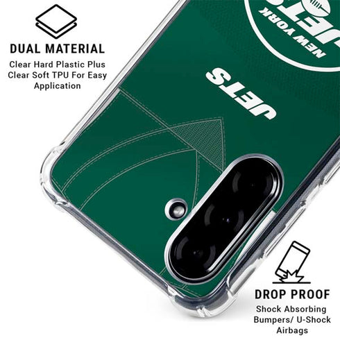NFL New York Jets Team Jersey Galaxy A36 5G Clear Case