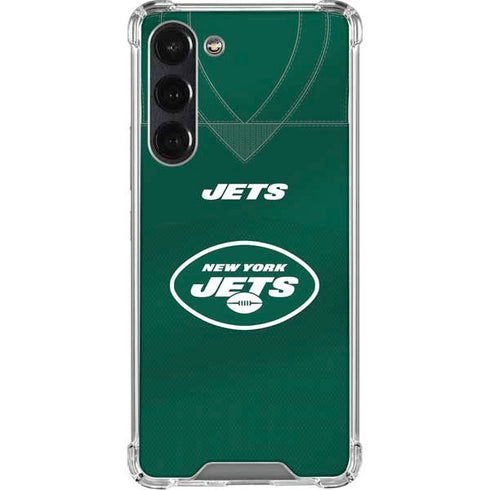 NFL New York Jets Team Jersey Galaxy S24 FE Clear Case