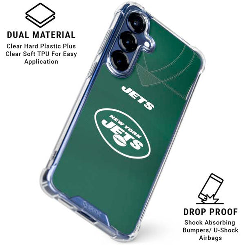 NFL New York Jets Team Jersey Galaxy S25 Clear Case