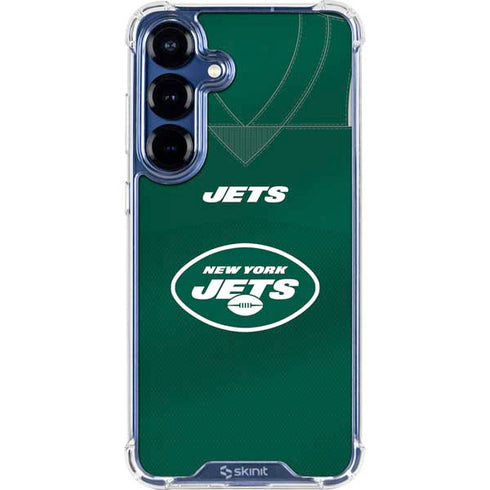 NFL New York Jets Team Jersey Galaxy S25 Plus Clear Case