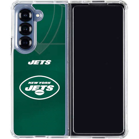 NFL New York Jets Team Jersey Galaxy Z Fold6 Clear Case