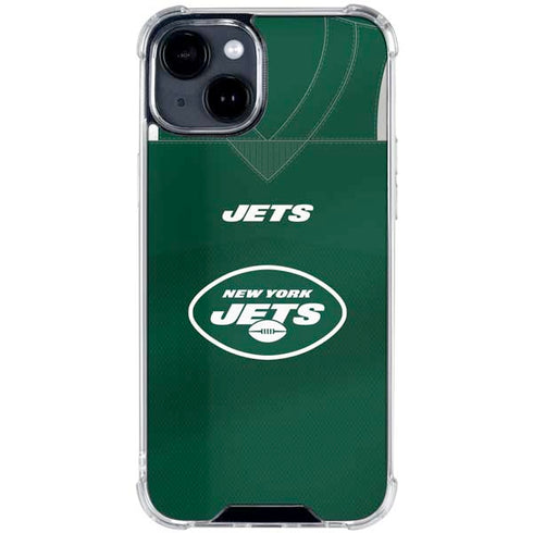 NFL New York Jets Team Jersey iPhone 15 Clear Case
