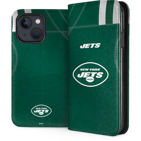NFL New York Jets Team Jersey iPhone 15 Folio Case