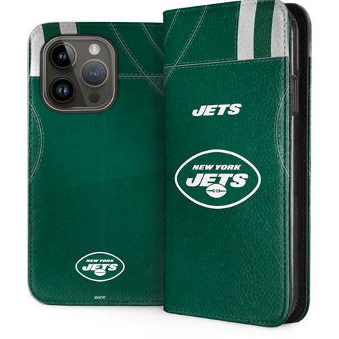 NFL New York Jets Team Jersey iPhone 15 Pro Folio Case