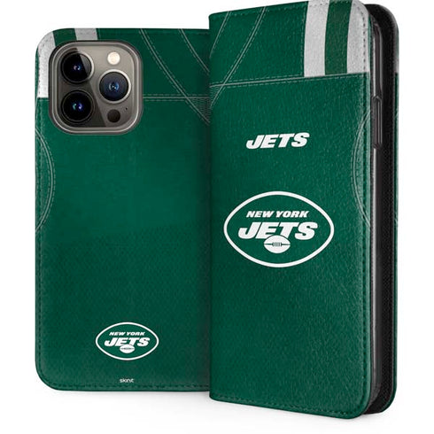 NFL New York Jets Team Jersey iPhone 15 Pro Max Folio Case