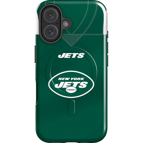 NFL New York Jets Team Jersey iPhone 16 Plus Magsafe Impact Case