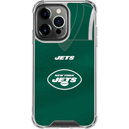 NFL New York Jets Team Jersey iPhone 16 Pro Clear Case