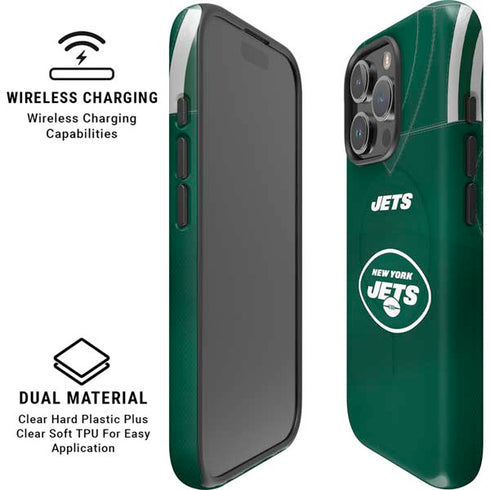 NFL New York Jets Team Jersey iPhone 16 Pro Magsafe Impact Case