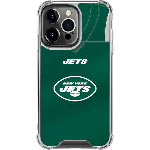 NFL New York Jets Team Jersey iPhone 16 Pro Max Clear Case