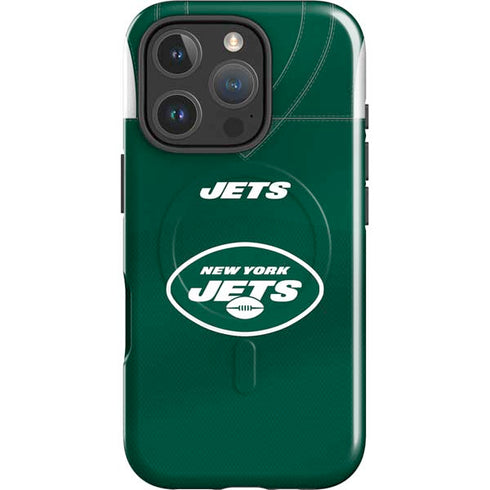 NFL New York Jets Team Jersey iPhone 16 Pro Max Magsafe Impact Case
