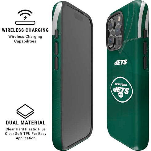 NFL New York Jets Team Jersey iPhone 16 Pro Max Magsafe Impact Case