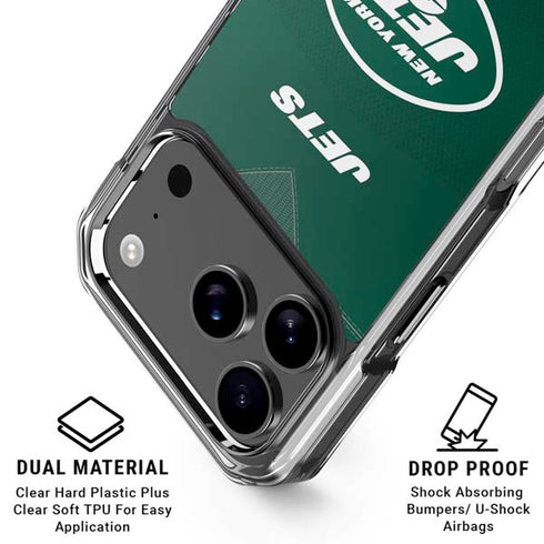 NFL New York Jets Team Jersey iPhone 18 Pro Clear Case