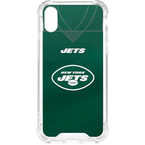 NFL New York Jets Team Jersey iPhone XS Clear Case