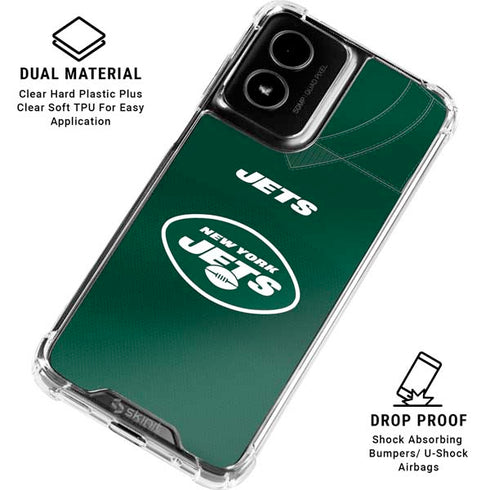 NFL New York Jets Team Jersey Moto G Power 5G (2024) Clear Case