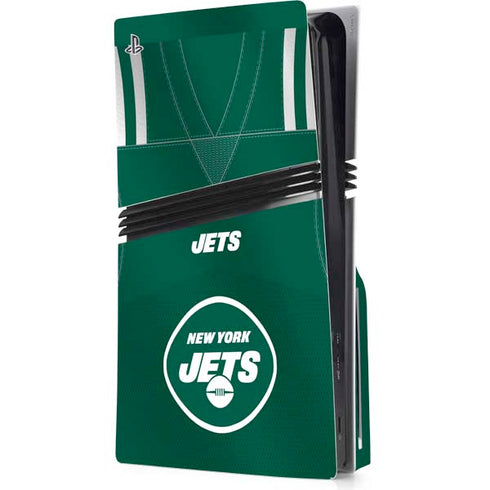 NFL New York Jets Team Jersey PS5 Pro Disk Console Skin
