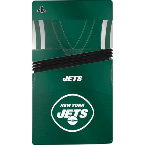 NFL New York Jets Team Jersey PS5 Pro Disk Console Skin