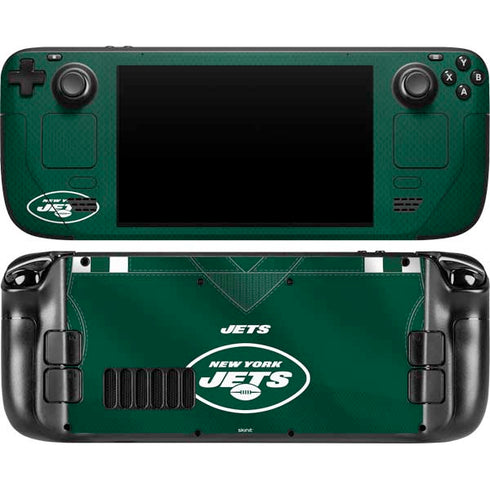 NFL New York Jets Team Jersey Steam Deck Handheld Gaming Computer OLED Skin