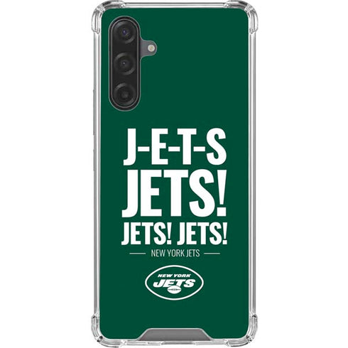 NFL New York Jets Team Motto Galaxy A17 Clear Case